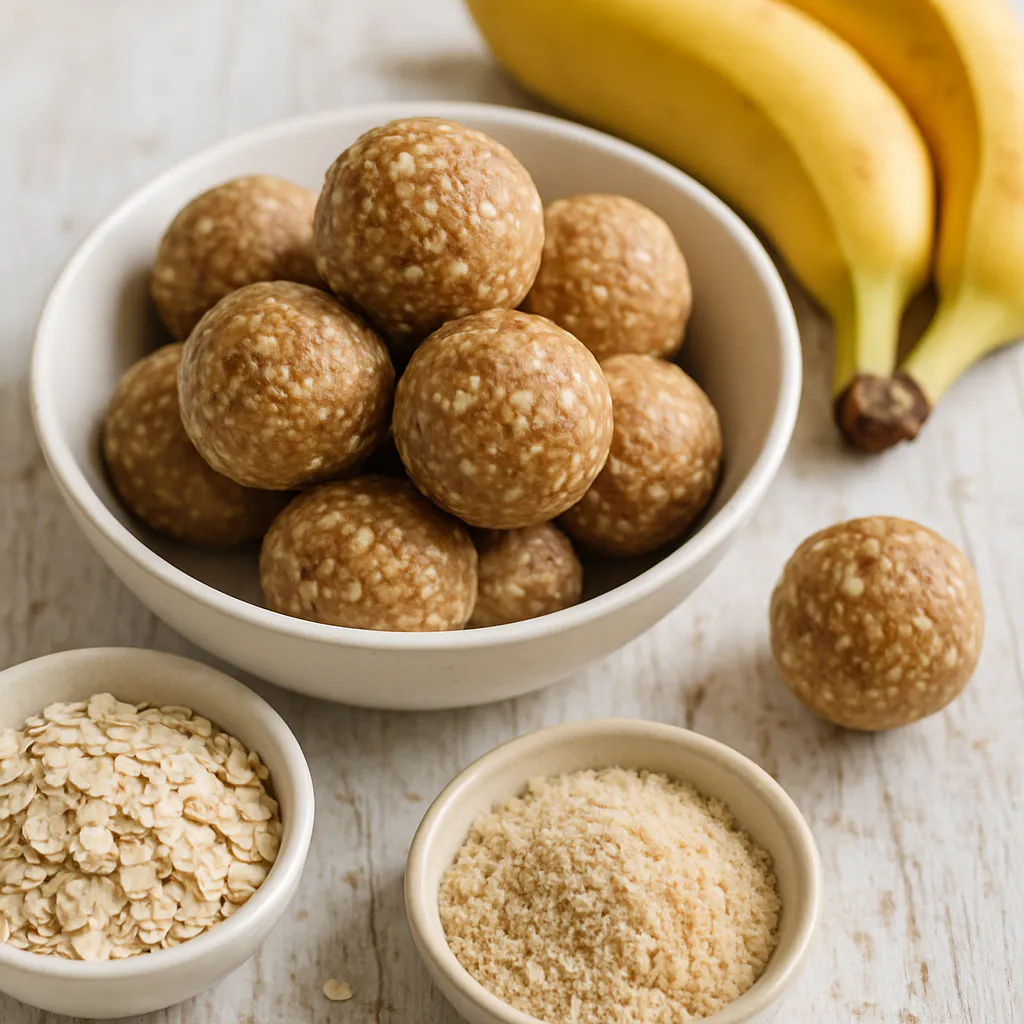 Bananen-Nuss-Bällchen ohne Backen