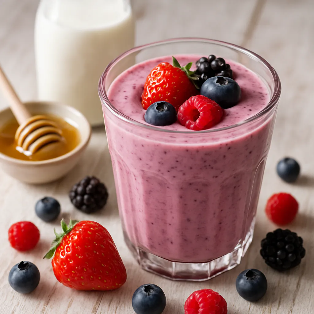 Beeren-Buttermilch-Drink