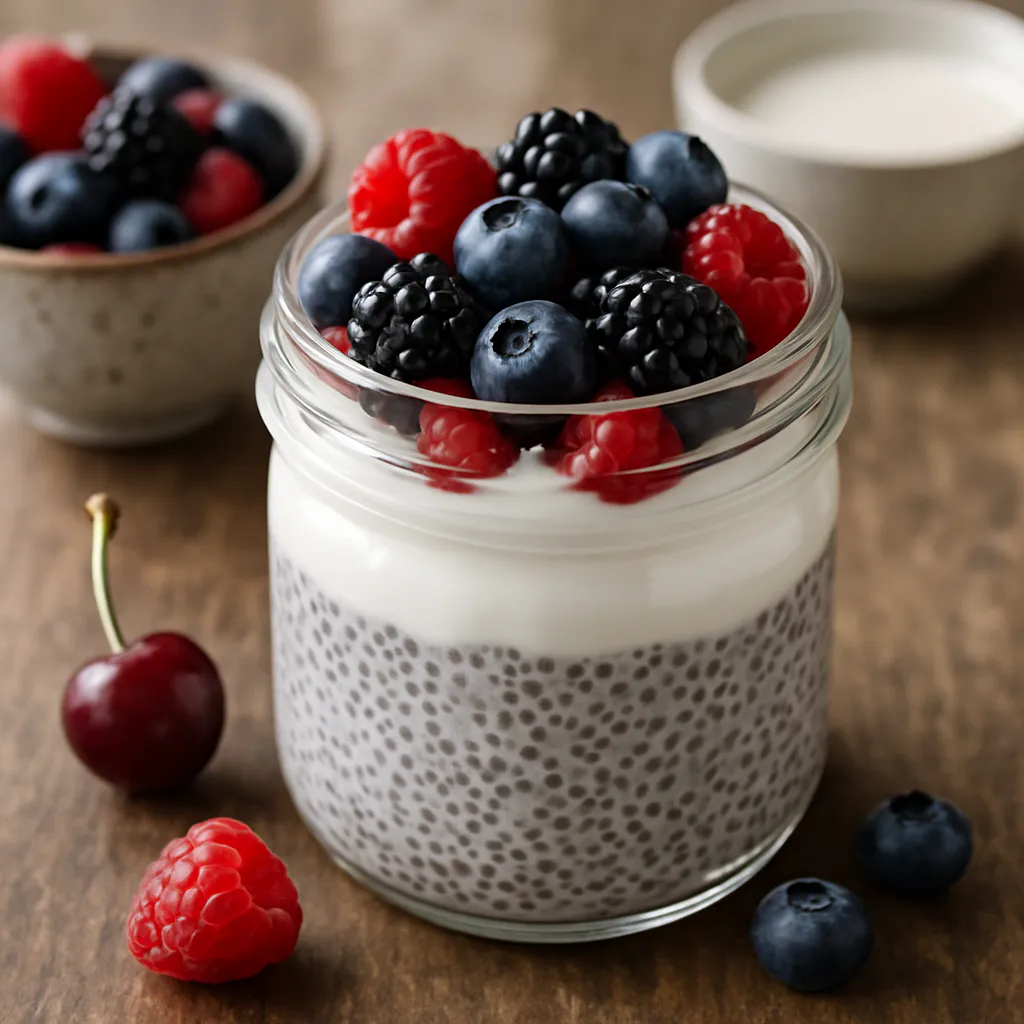 Beeren-Chia-Pudding