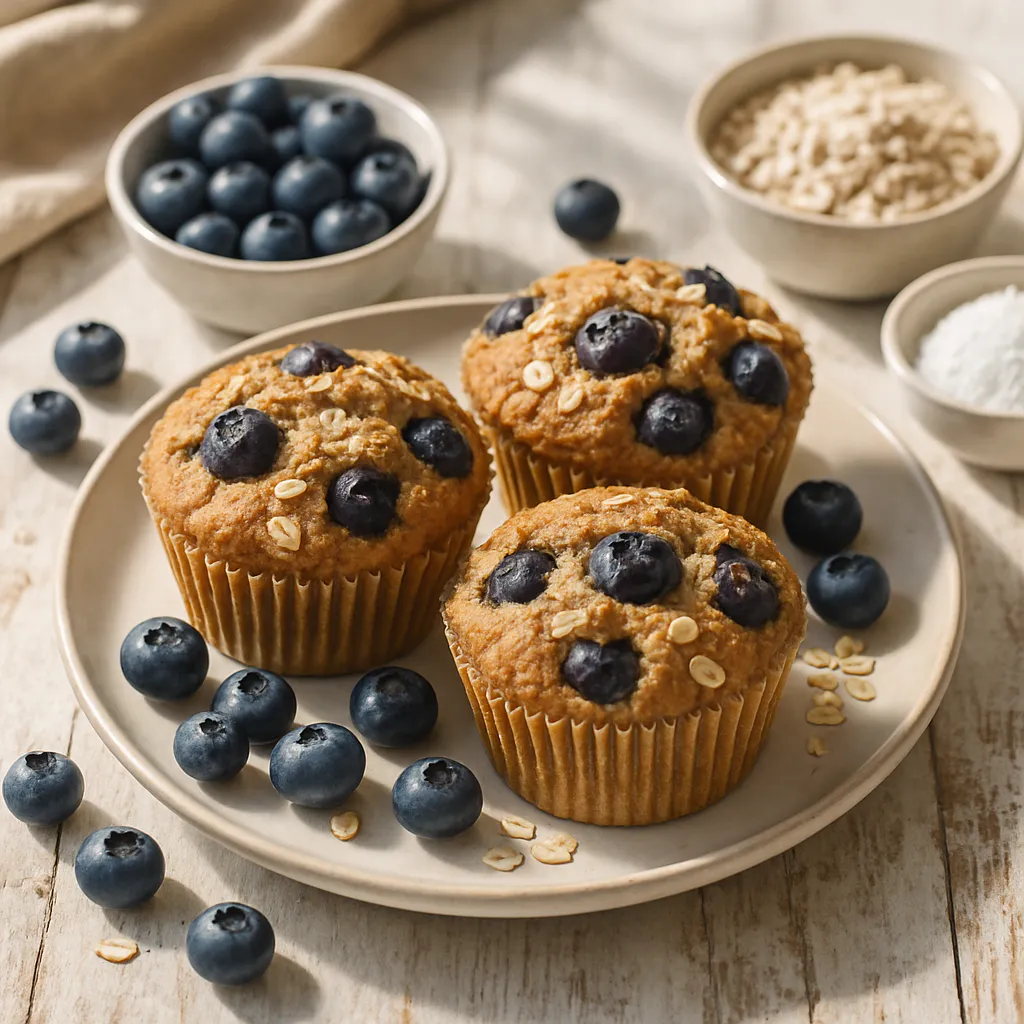 Blaubeer-Muffins zum Frühstück