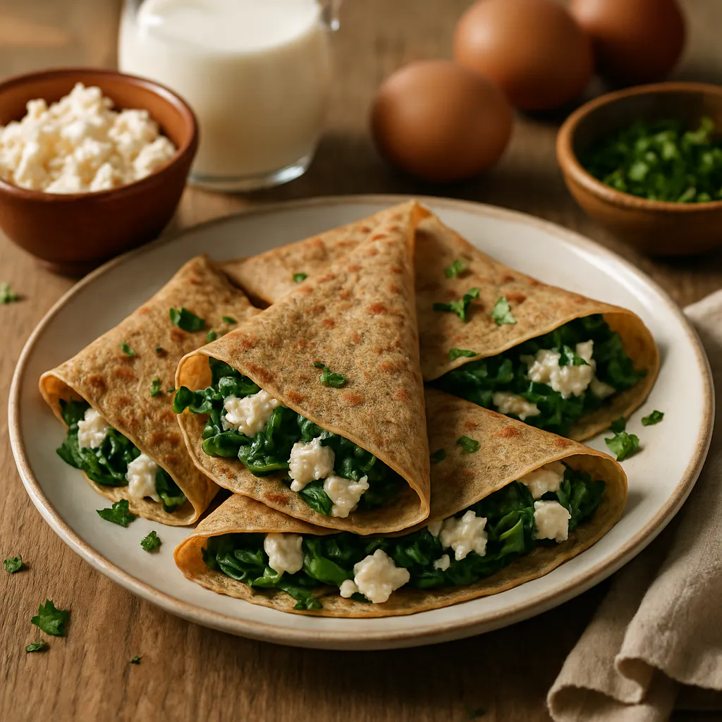 Buchweizen-Crêpes mit Feta