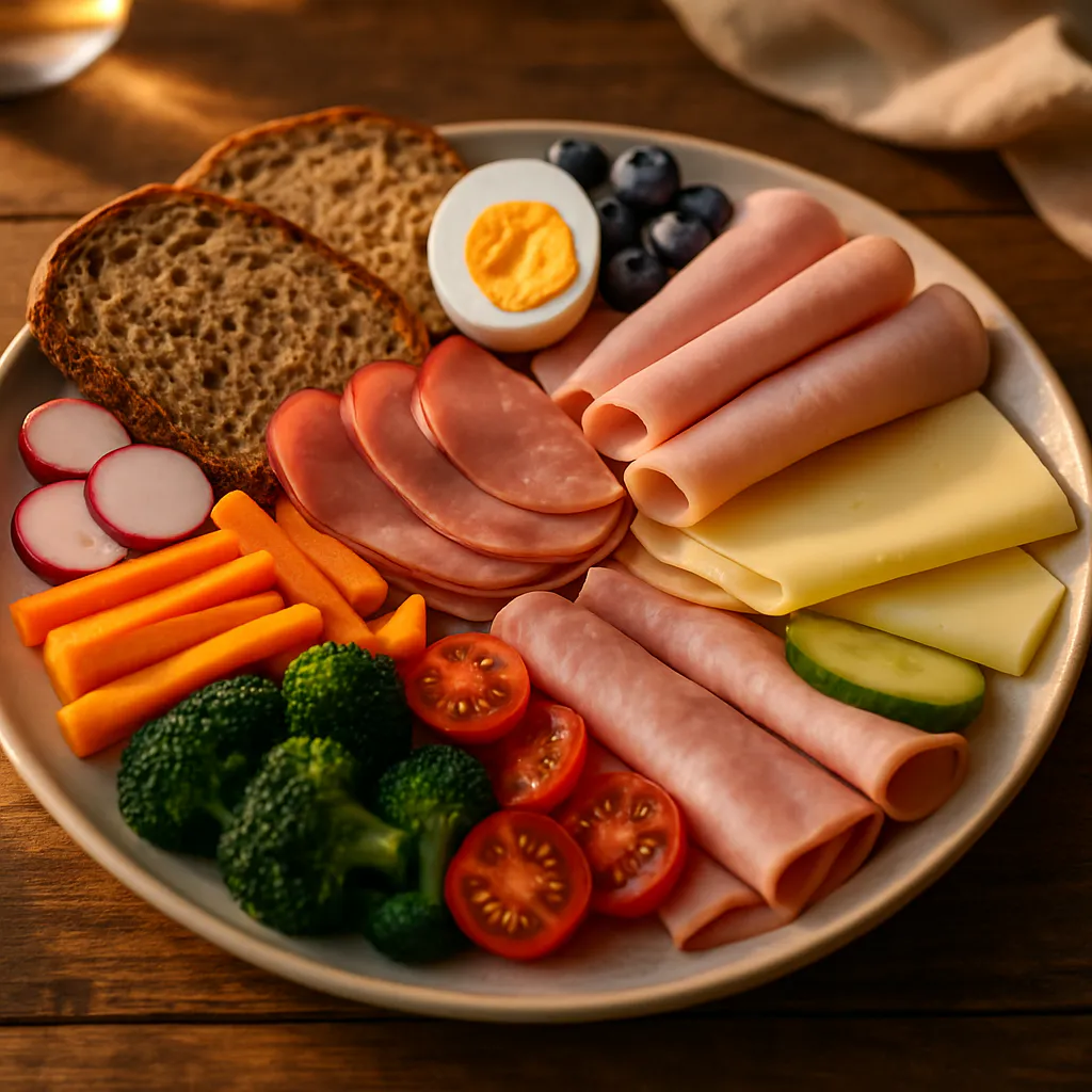 Bunter Brotzeit-Teller