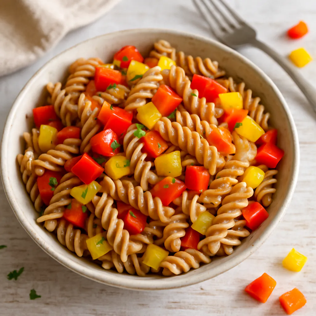 Bunter Vollkorn-Pasta-Salat