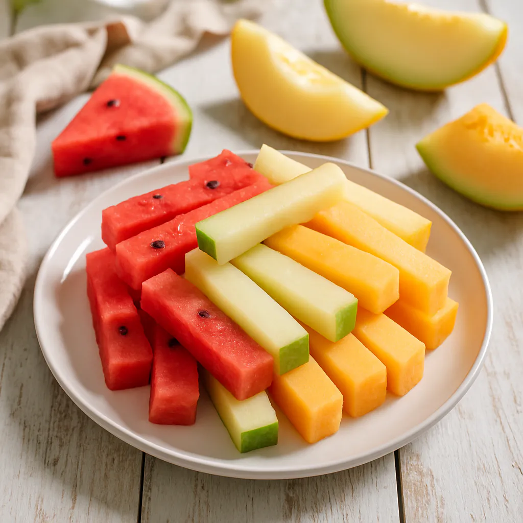 Erfrischende Melonen-Sticks