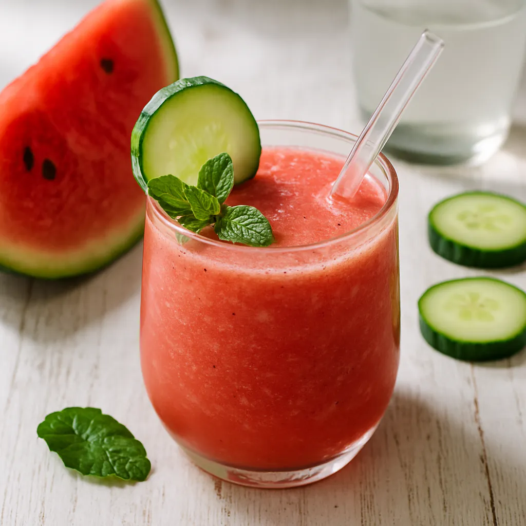 Erfrischender Melonen-Gurken-Smoothie