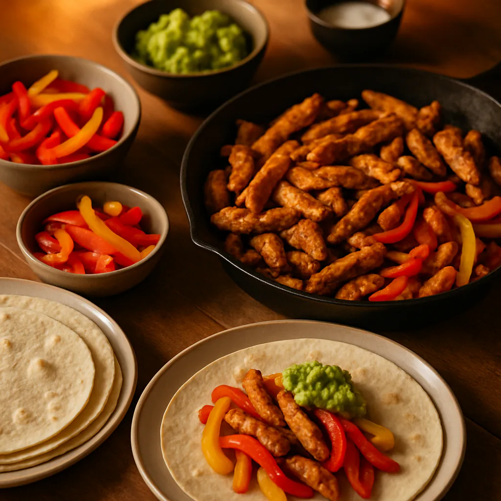 Hähnchen-Fajitas zum Selber-Wickeln