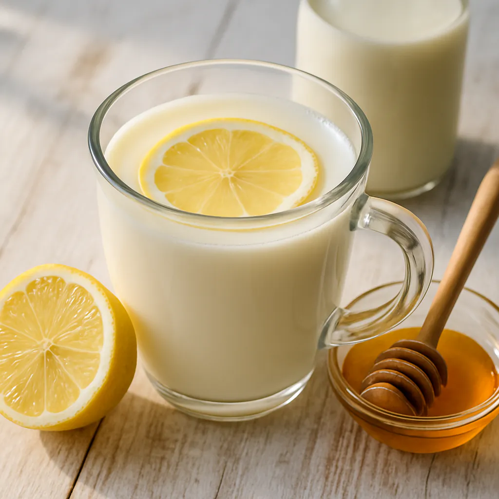 Heiße Honig-Zitronen-Milch