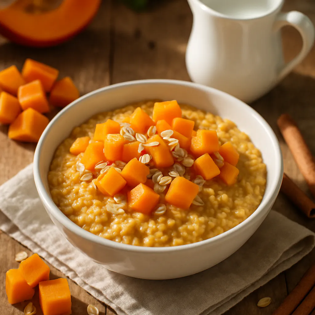 Herbstliches Kürbis-Porridge