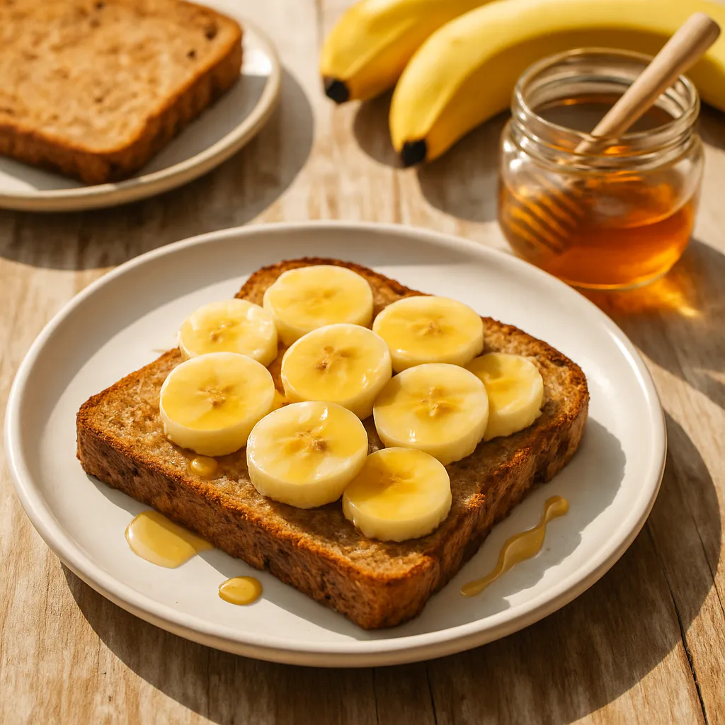 Honig-Bananen-Brot vom Toaster