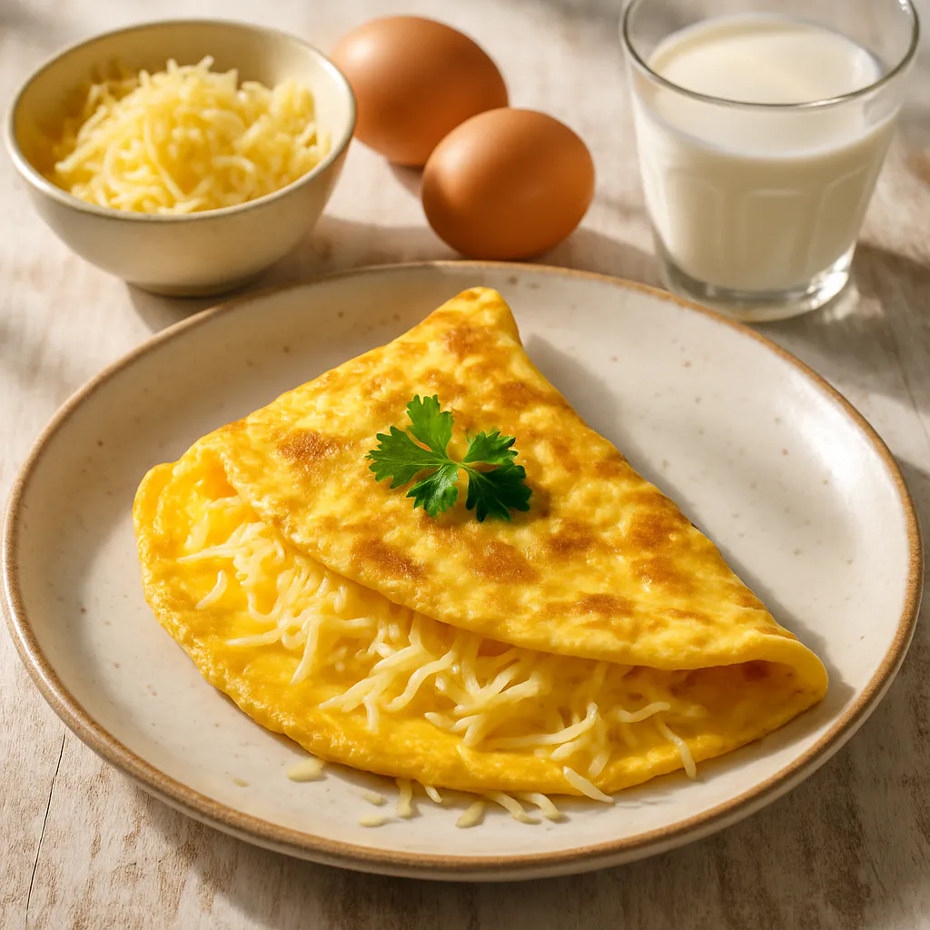 Käse-Omelette für einen kraftvollen Start