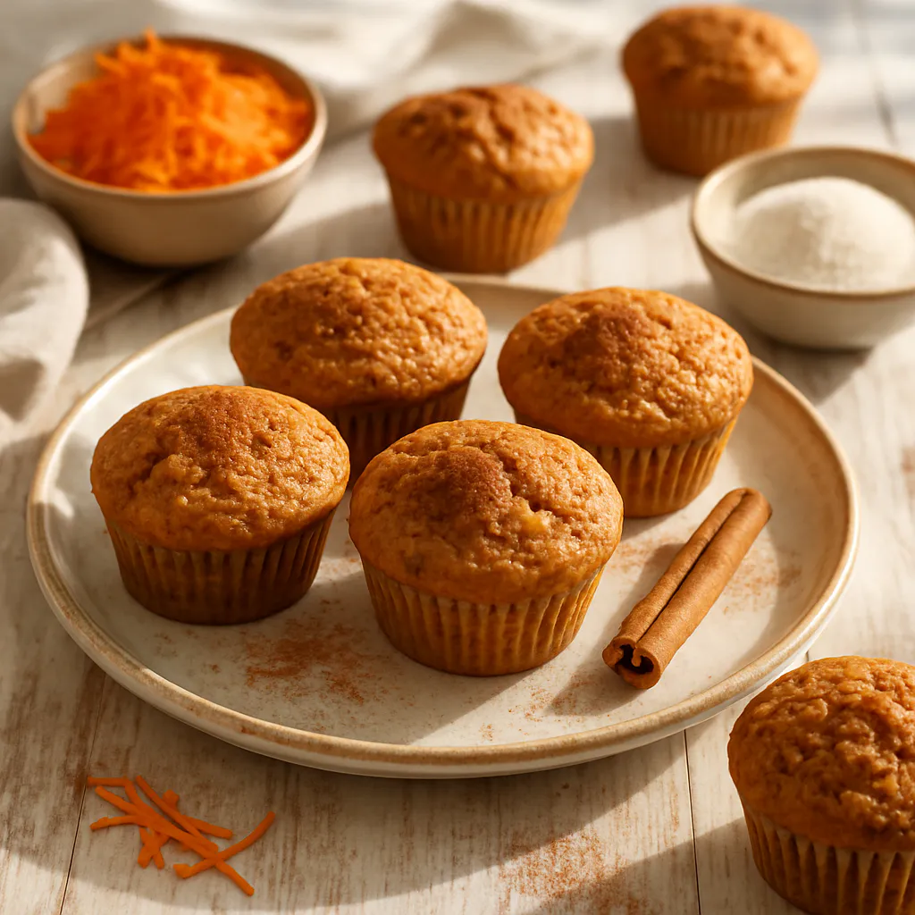 Karotten-Muffins mit Zimt