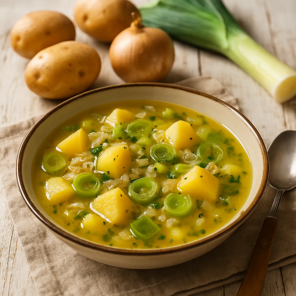 Kartoffel-Lauch-Suppe für sportliche Familien