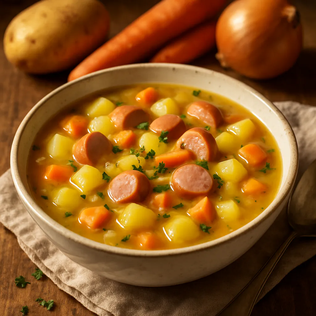 Kartoffelsuppe mit Würstchen