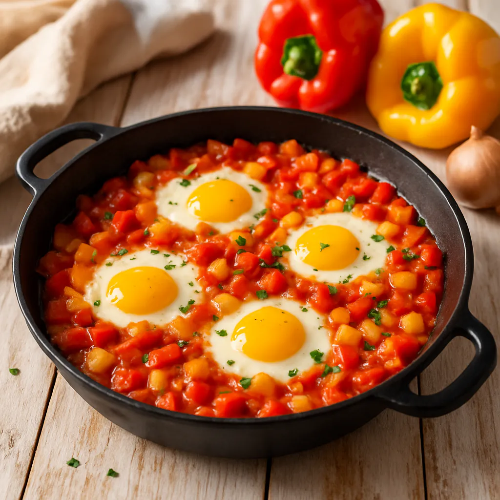 Kinderfreundliche Shakshuka