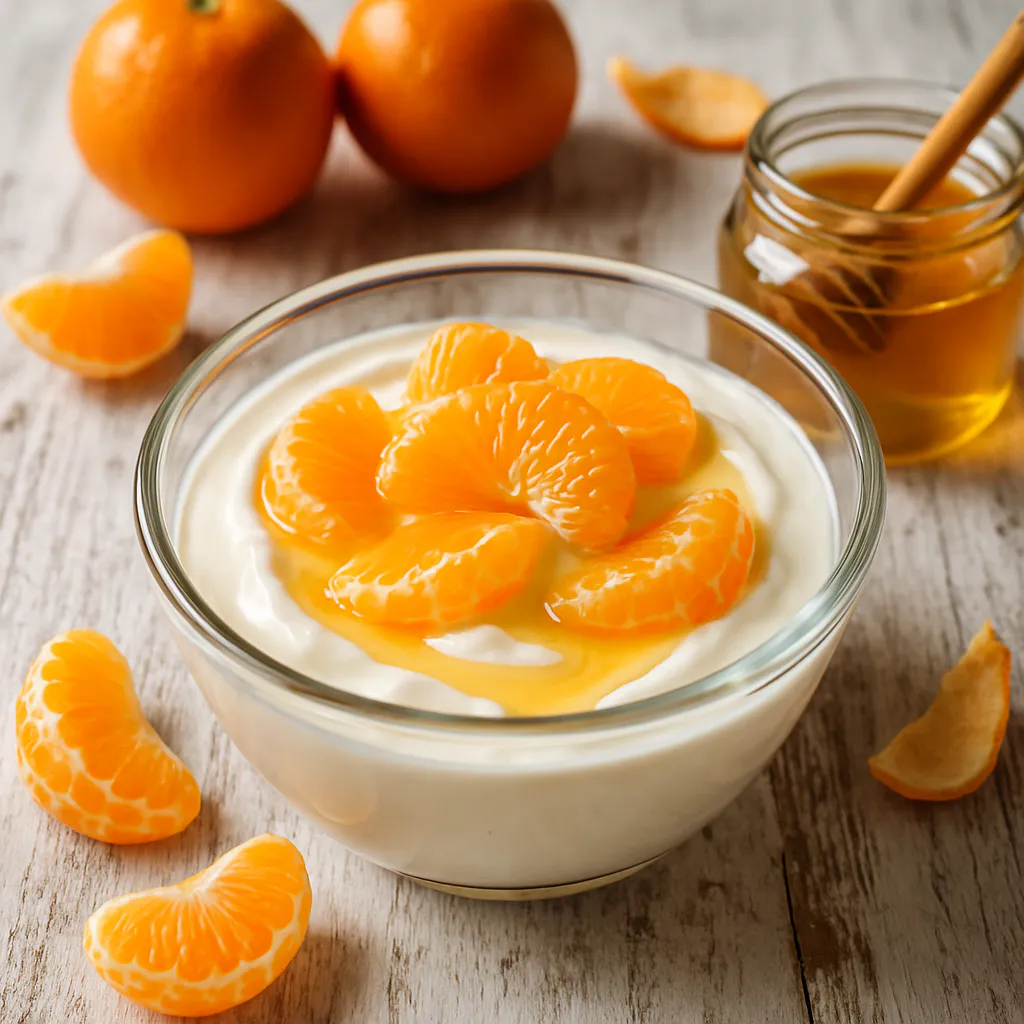 Mandarinen-Joghurt mit Honig