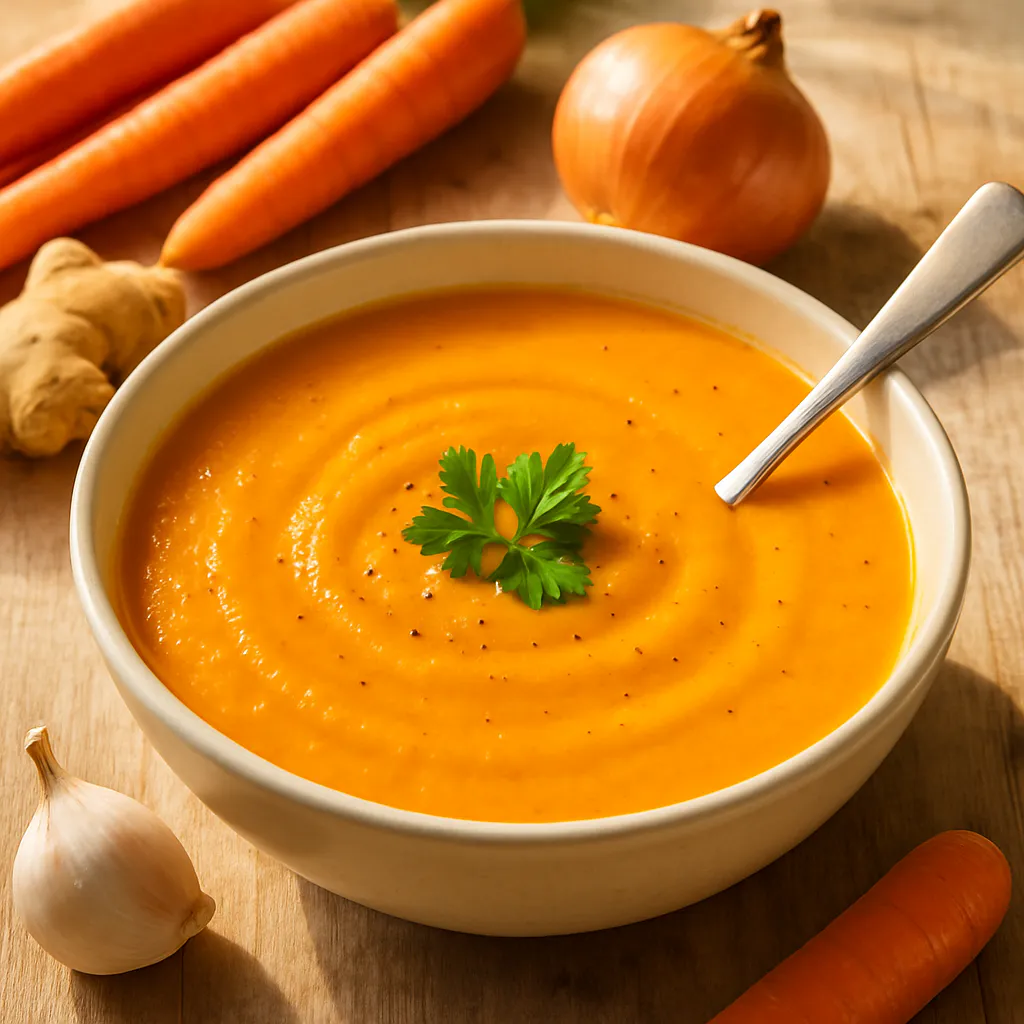 Milde Möhren-Ingwer-Suppe