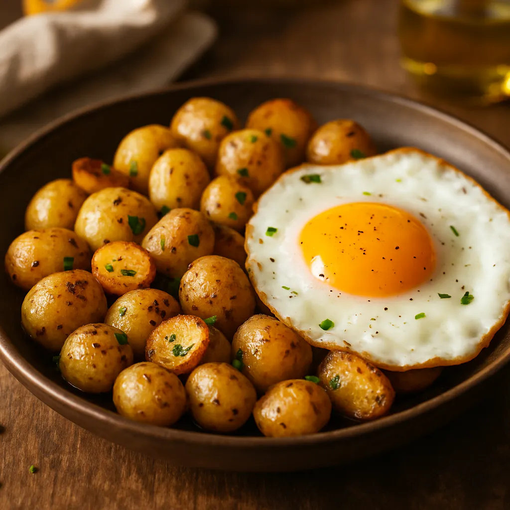 Mini-Bratkartoffeln mit Spiegelei