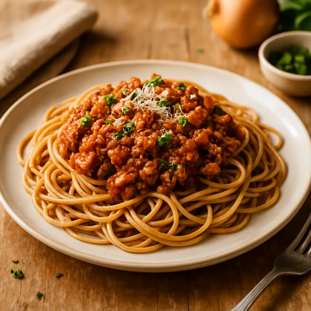 Spaghetti Bolognese mit magerem Hack
