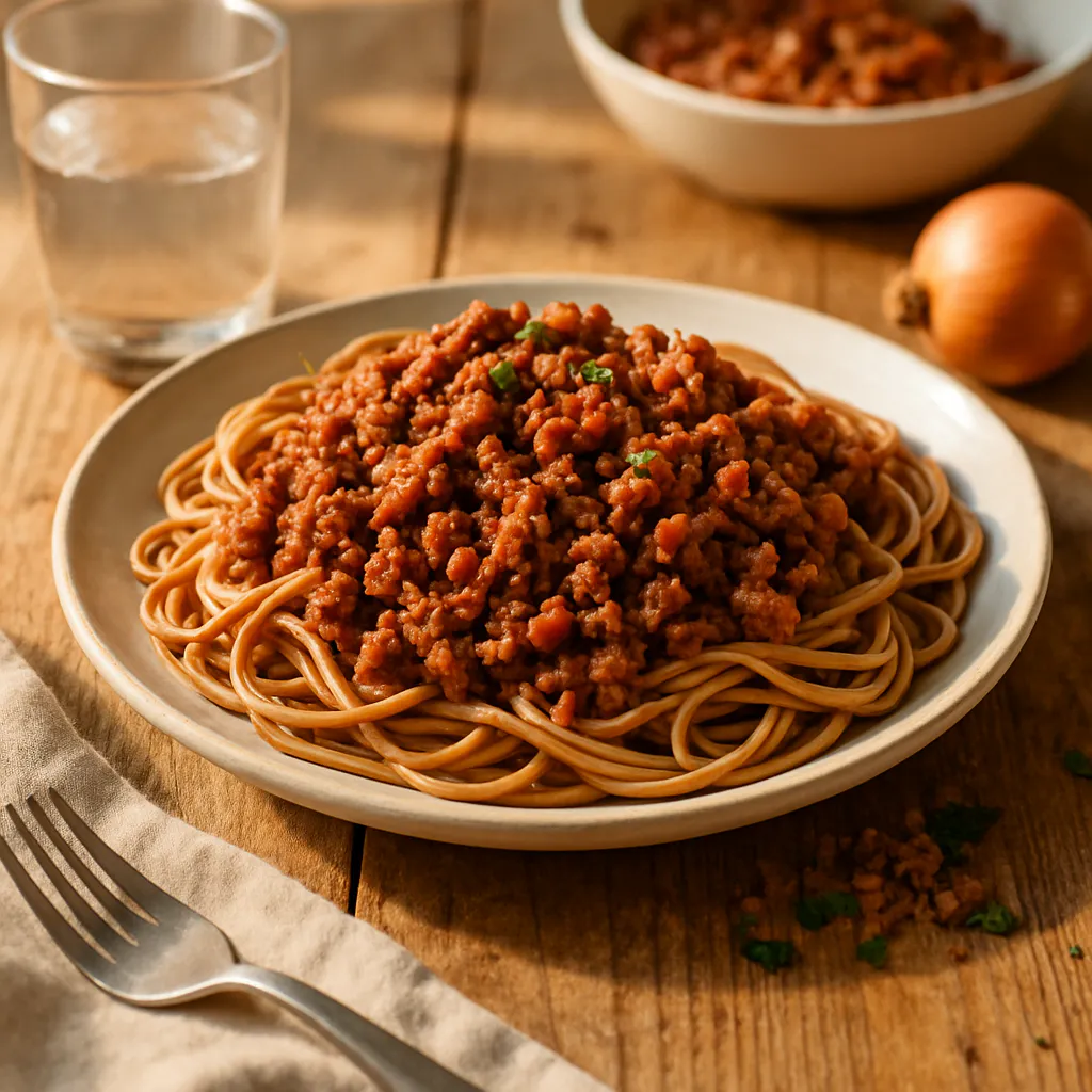 Sportliche Spaghetti Bolognese
