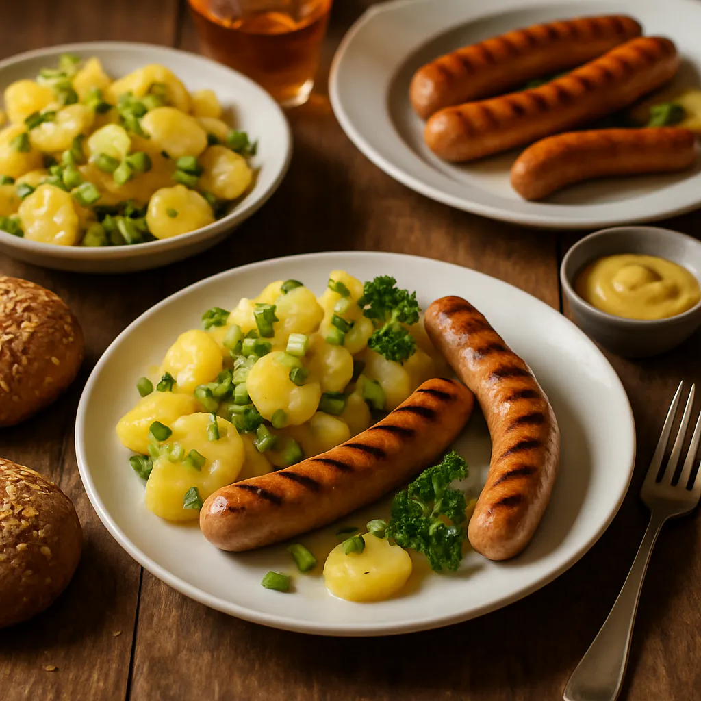 Sportlicher Würstchen-Abend mit Kartoffelsalat