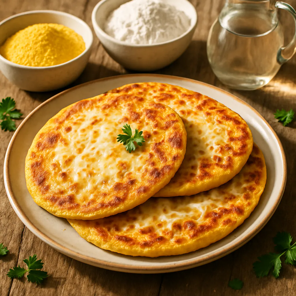 Südafrikanische Maistortillas mit Käse