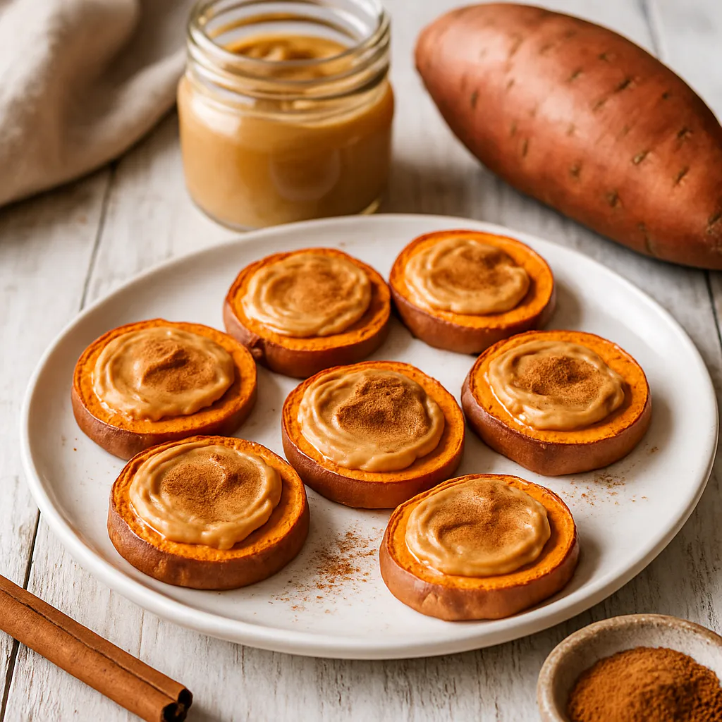 Süßkartoffel-Cinnamon-Bites mit Erdnussbutter