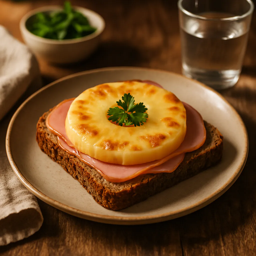 Toast Hawaii mit Vollkornbrot
