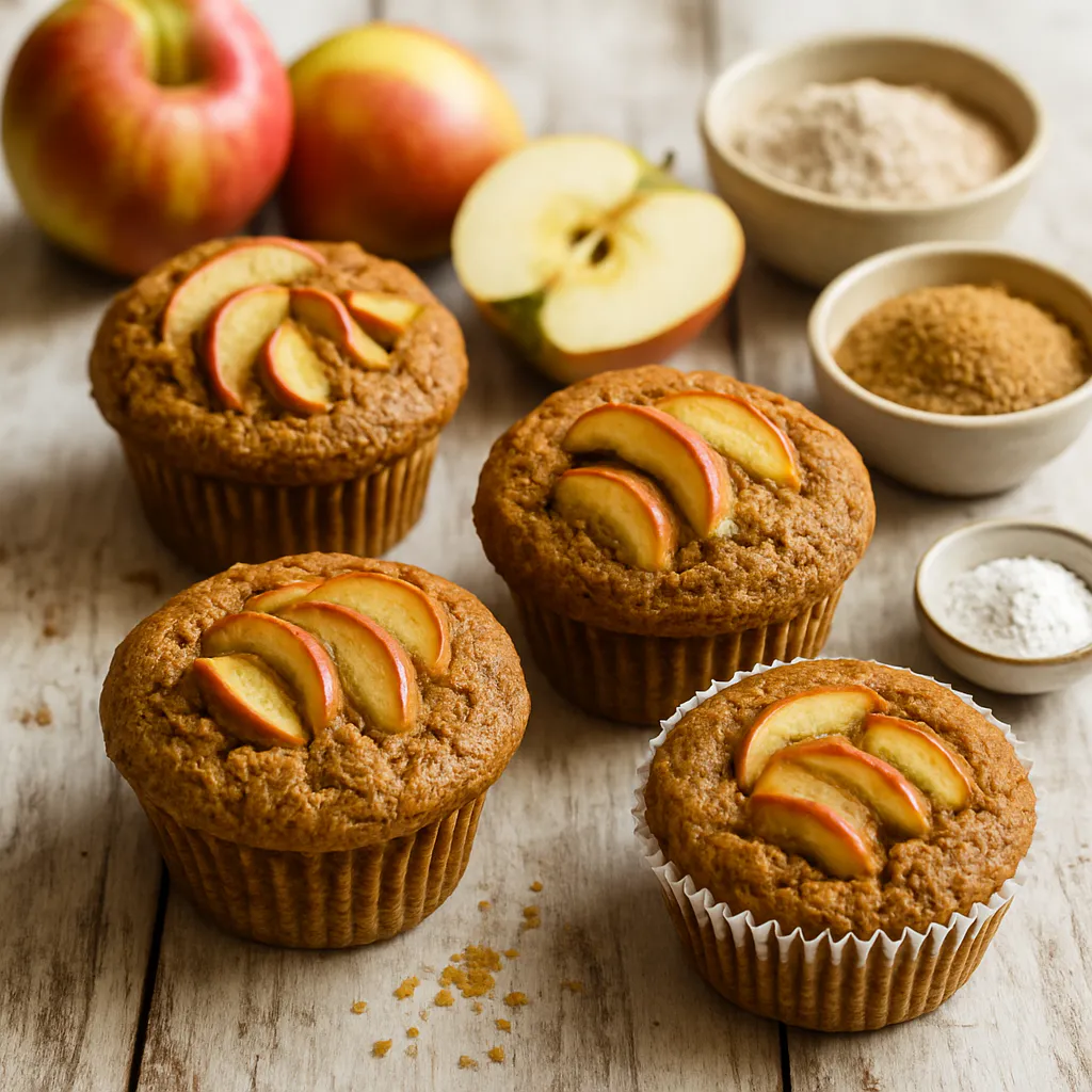 Vollkorn-Apfel-Muffins