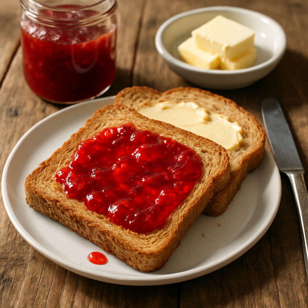 Vollkorn-Toast mit Power-Marmelade