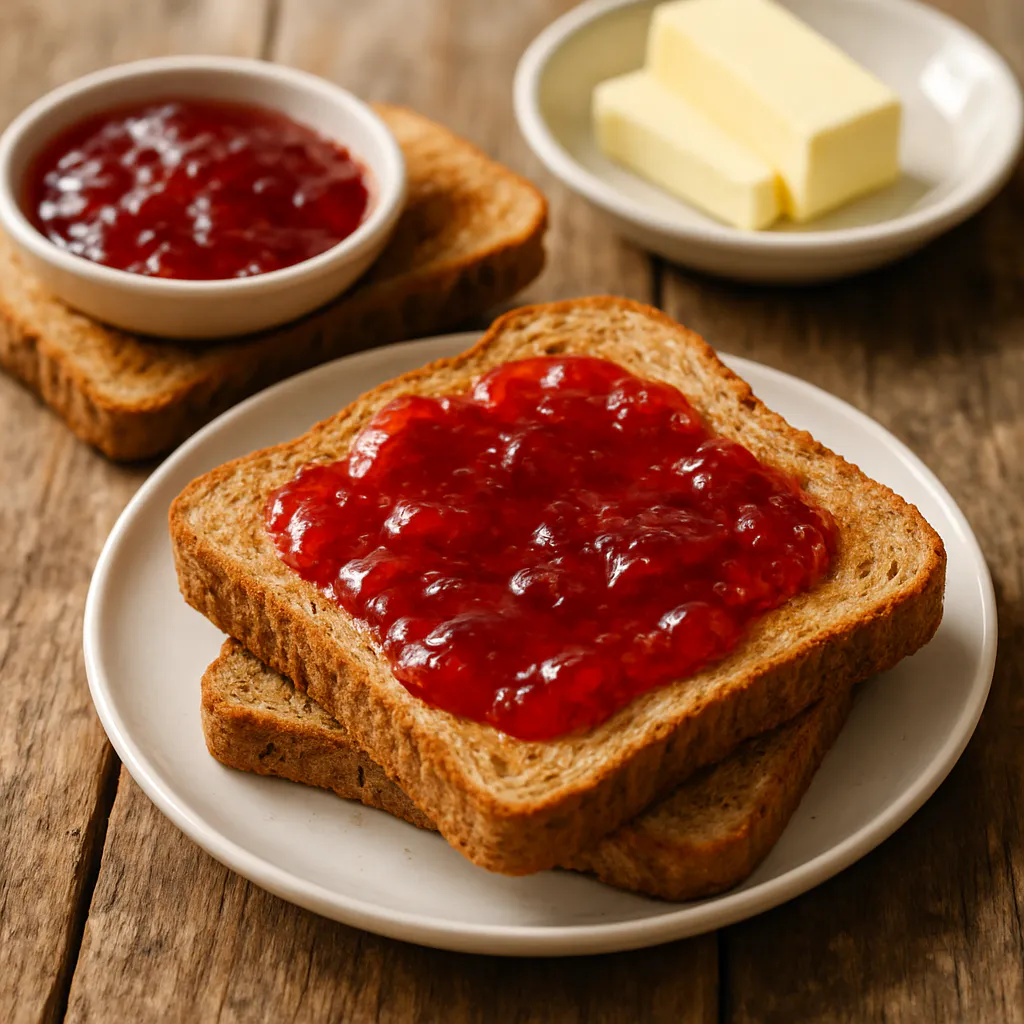 Vollkorn-Toast mit Power-Marmelade