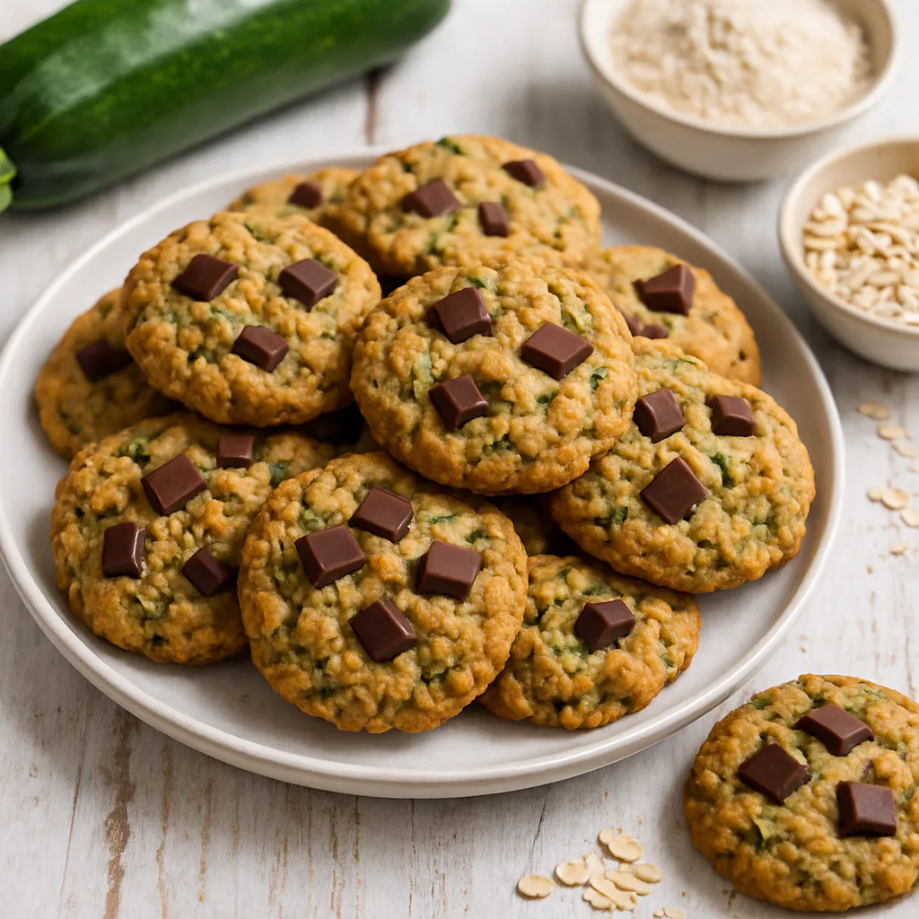 Zucchini-Kokos-Kekse mit Schokoladenstückchen